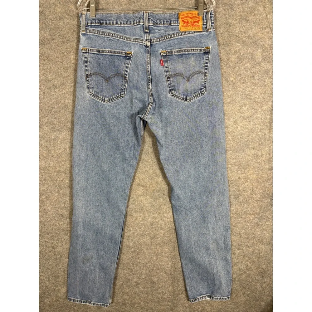 Levi's 505 Mens Jeans‎ Light Wash Straight Fit Casual Denim W33 L30